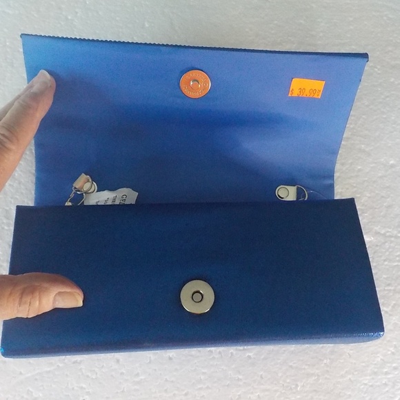 BLUE EVENING SPARKLY BAG - Picture 5 of 8